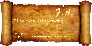 Fischner Alexandra névjegykártya